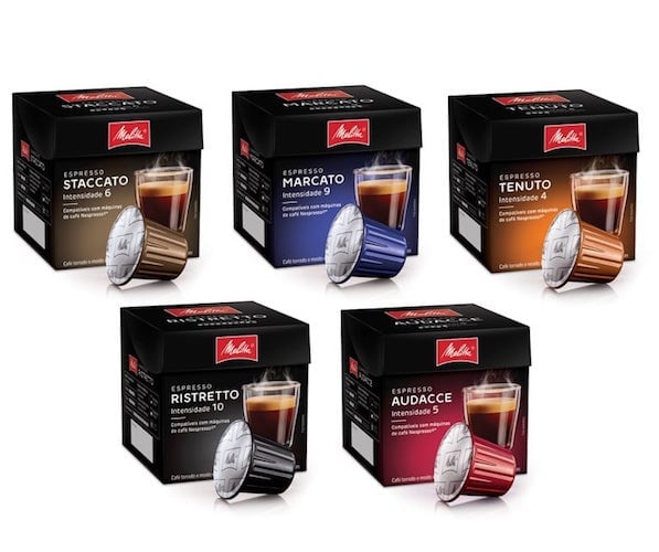 Café Mellita cápsulas de café compatíveis Nespresso
